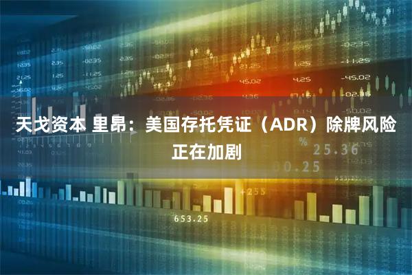 天戈资本 里昂：美国存托凭证（ADR）除牌风险正在加剧
