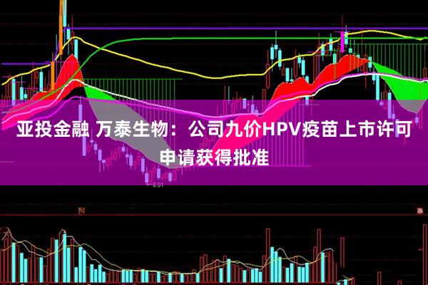 亚投金融 万泰生物：公司九价HPV疫苗上市许可申请获得批准